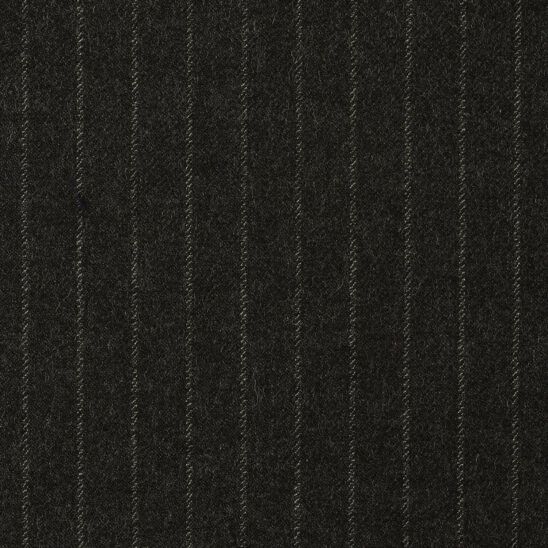 Charcoal Heavy Chalkstripe Twill