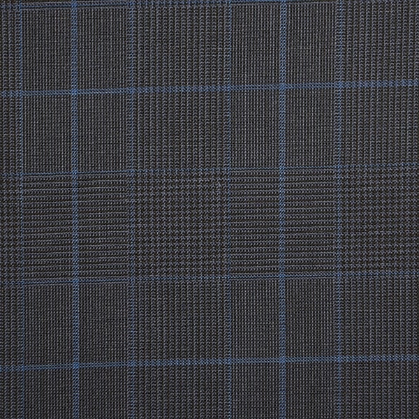 Steel Grey and Blue Glen Check