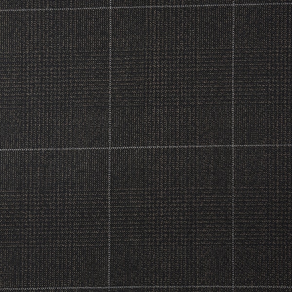 Dark Brown Glen Check with White Overcheck