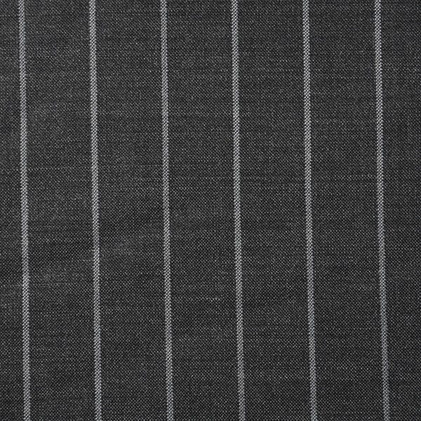 Medium Grey and White Pinstripe