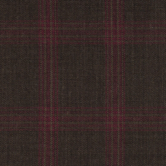 Brown and Red Windowpane Overcheck