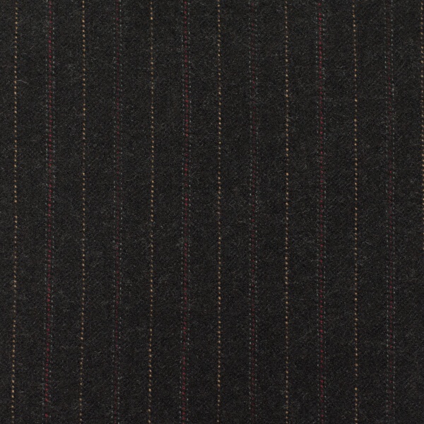Charcoal, Red and Gold Multi-Pinstripe