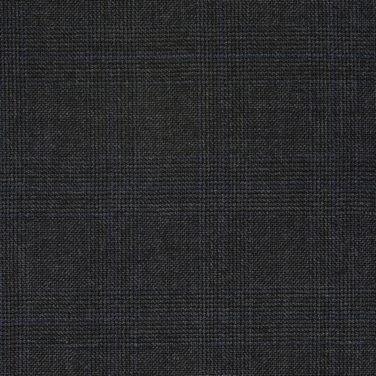 Dark Grey and Mid blue Glen Check