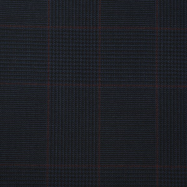 Navy and Rust Glen Check