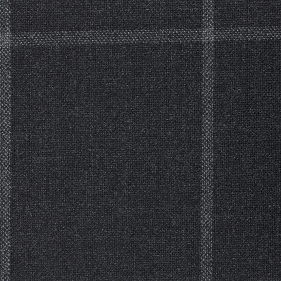 Dark Grey Heavy Windowpane High Twist
