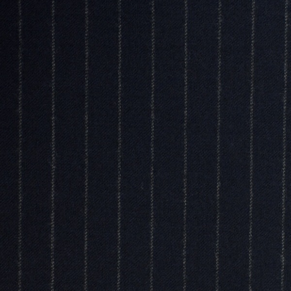Navy Chalkstripe Flannel