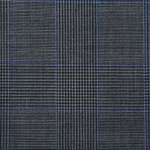 Navy, Grey and Blue Glen Check