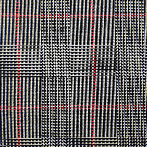 Light Grey and Red Overcheck POW