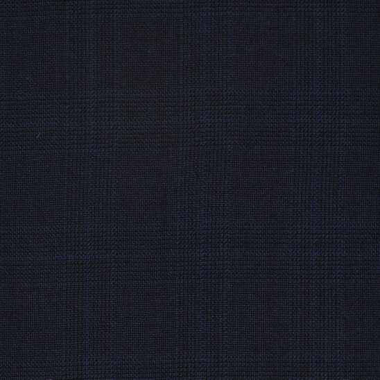 Navy and Royal Blue Glen Check