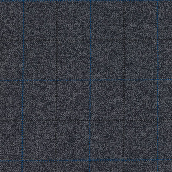Medium Grey and Blue Overcheck