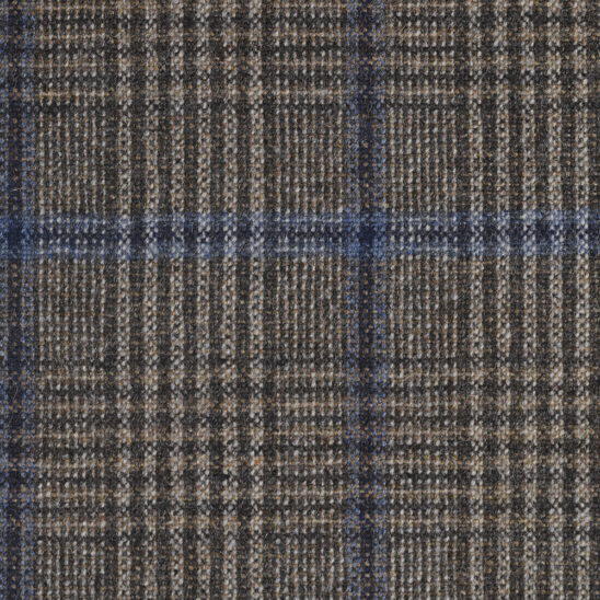 Tan, Brown, and Blue Glen Check