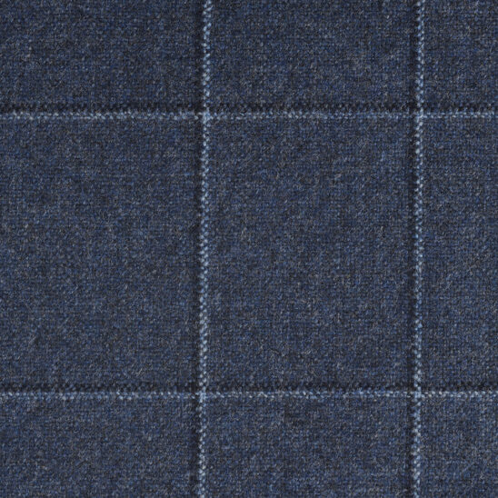 Blue and Light Blue Windowpane Check