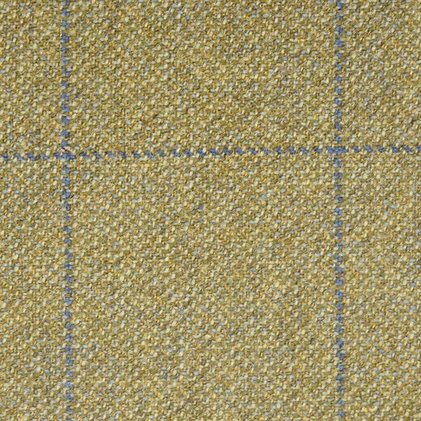 Light Brown and Blue Windowpane