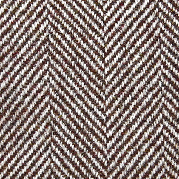 Brown and White Herringbone
