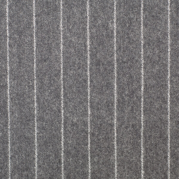Light Grey Chalkstripe Flannel