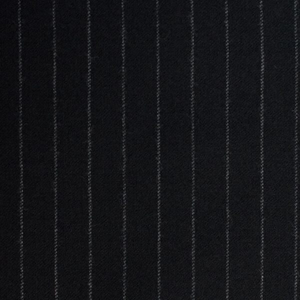 Black Chalkstripe Flannel
