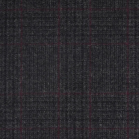 Grey and Burgundy Glen Check