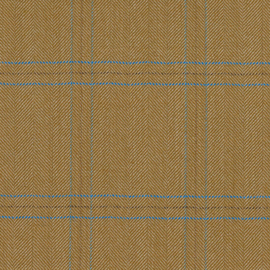 Brown and Light Blue Windowpane Overcheck