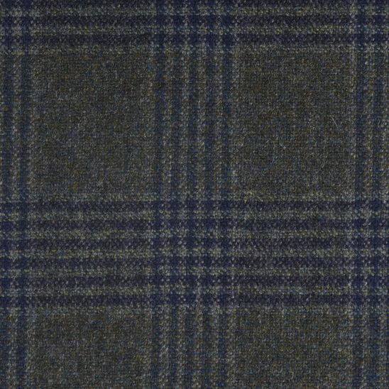 Moss Green and Navy Check