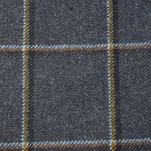 Yellow and Grey Windowpane Check