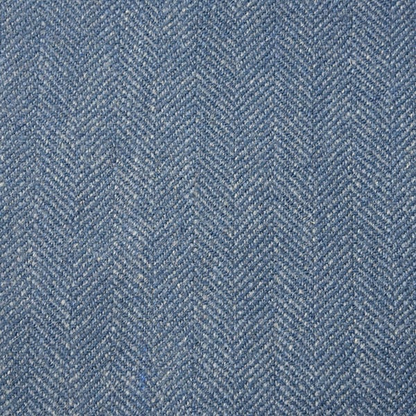Sky Blue Herringbone Tweed