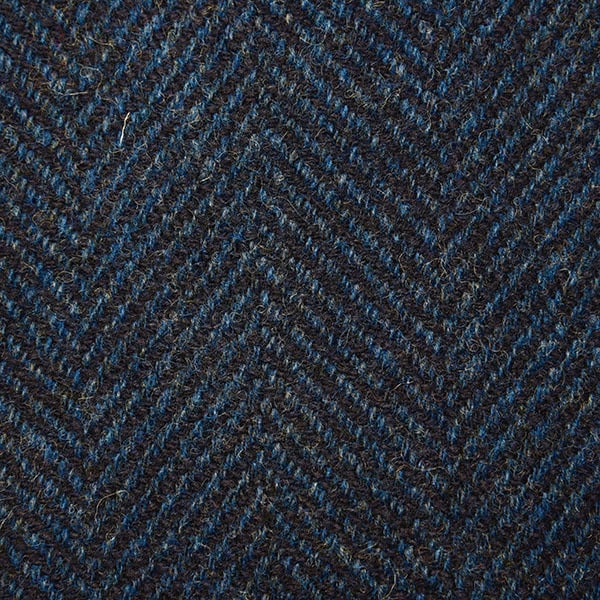 Textured Blue Herringbone