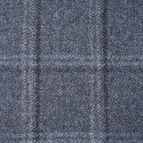 Cloud Grey Checked Tweed