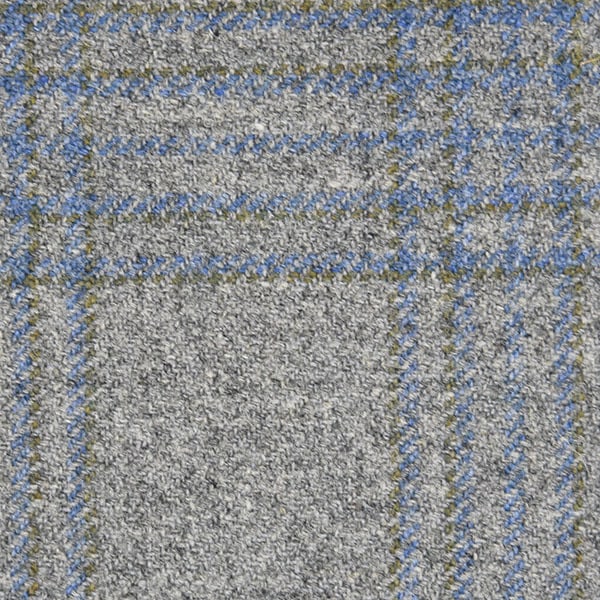 Gren and Blue Windowpane Check