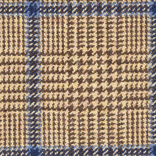 Custard, Brown and Blue Glen Check