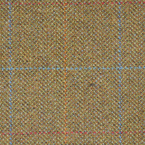 Green, Blue Herringbone Windowpane