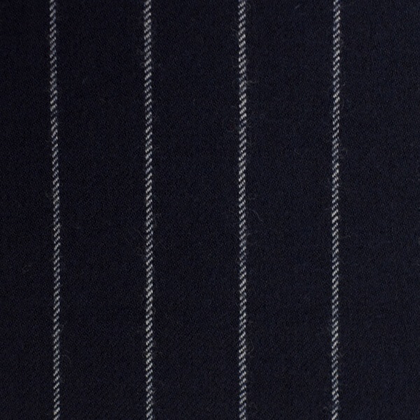 Navy Chalkstripe Flannel