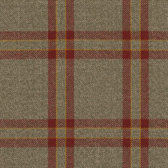 Beige and Gusset Red Overcheck