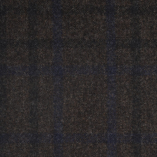 Dark Brown and Blue Check