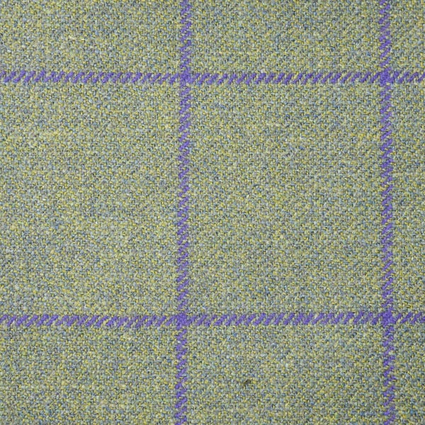 Green and Blue Windowpane Check