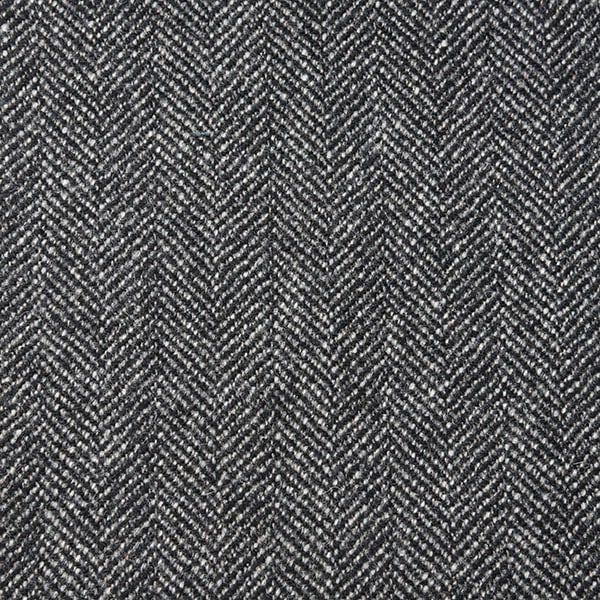 Steel Grey Herringbone Tweed