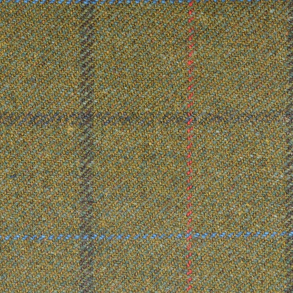 Green, Blue and Red Windowpane Check
