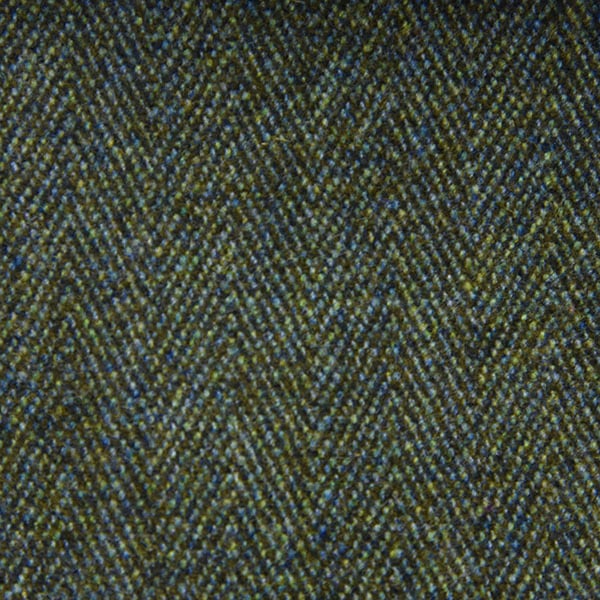 Green and Blue Herringbone
