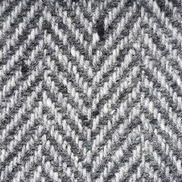 Grey and White Oversized Herringbone