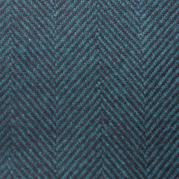 Aqua and Navy Herringbone