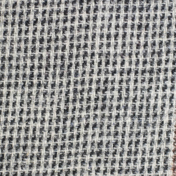 Brown and White Houndstooth Tweed