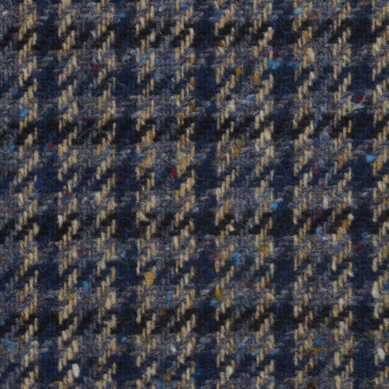 Blue and Tan Houndstooth