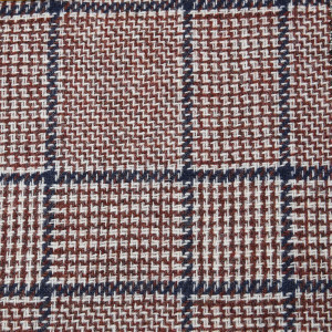 Brown and Blue Textured  Glen Check