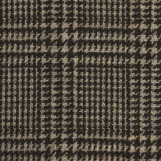 Dark Brown and Cream Glen Check