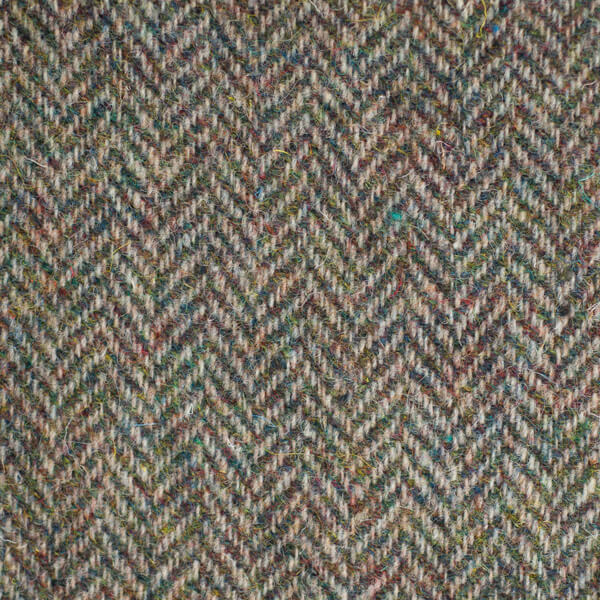 Shamrock and Brown Herringbone Tweed