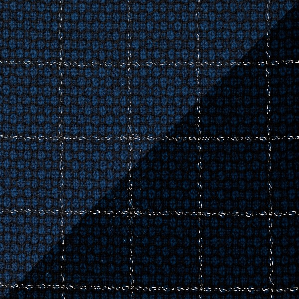 Blue Birdseye Windowpane