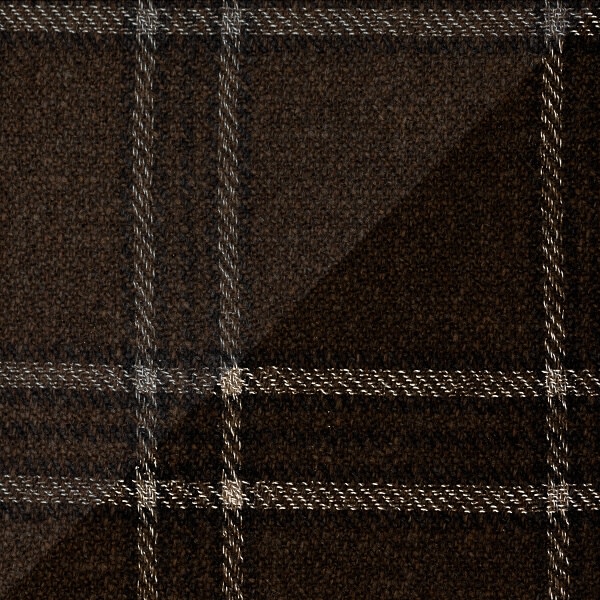 Brown Windowpane Check