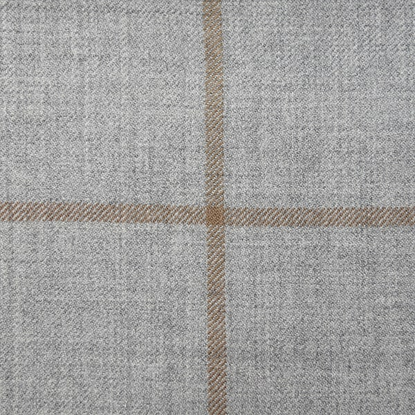 Light Grey and Brown Windowpane