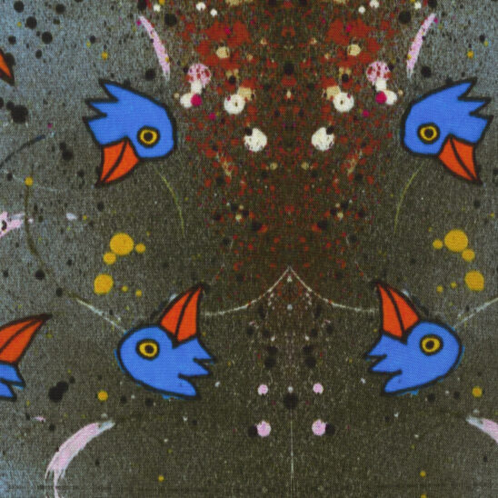 Blue Pigeon Head