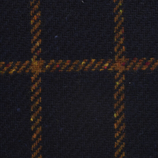 Navy and Brown Windowpane