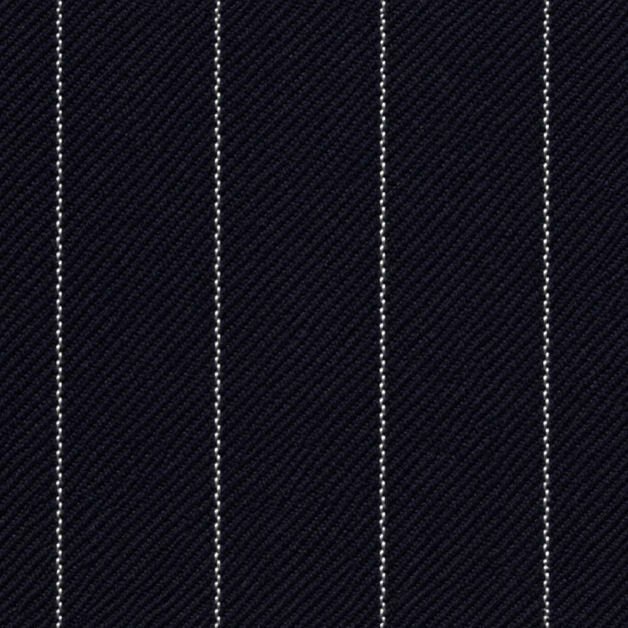 Navy Blue Wide Pin Stripe - 100% Wool - 400g